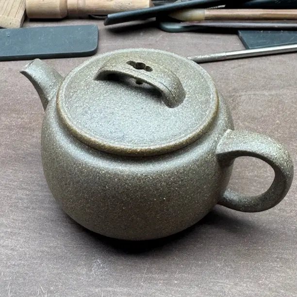 原矿青段0添加汉瓦紫砂壶200cc