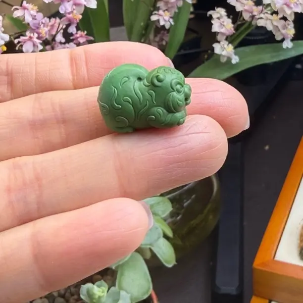 绿松石全立体正绿小老虎