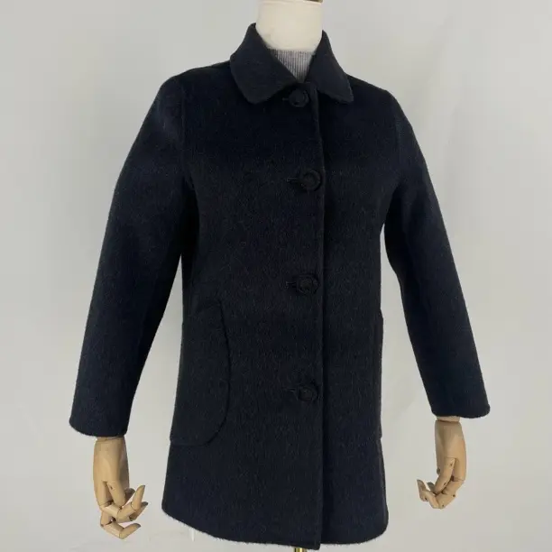 秋冬韩版双面大衣女短款娃娃领修身显瘦加厚保暖气质毛呢外套