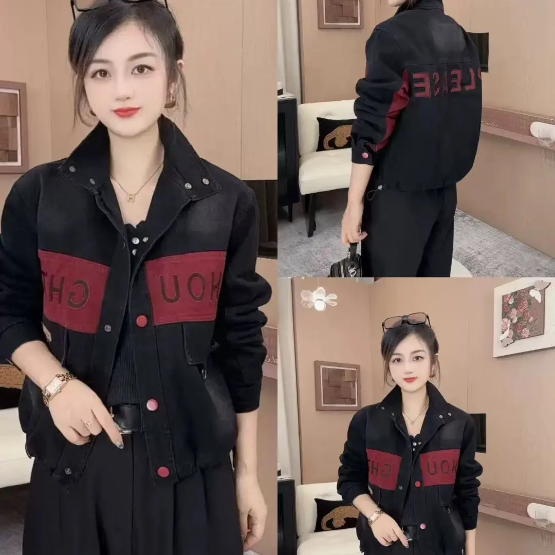 新款夹棉保暖时尚潮流休闲牛仔外套上衣933