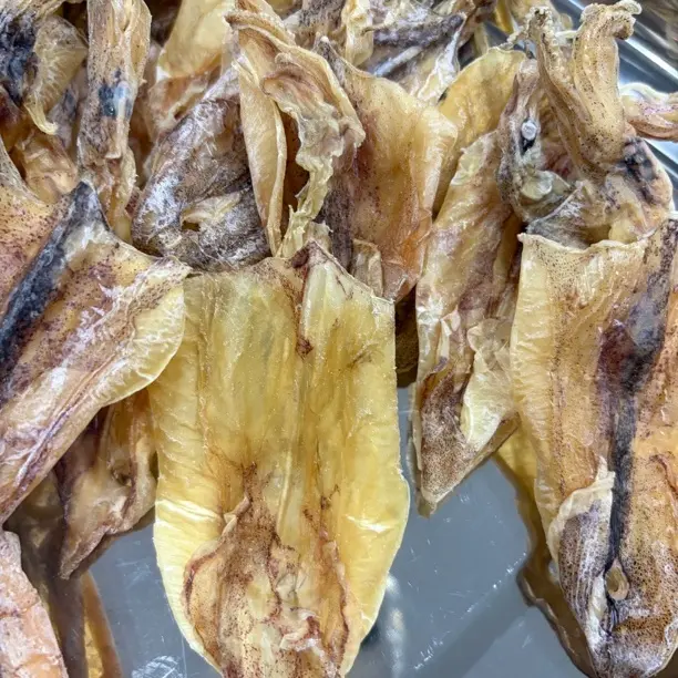 北海渔民自晒中小鱿鱼干海鲜食品天然滋补