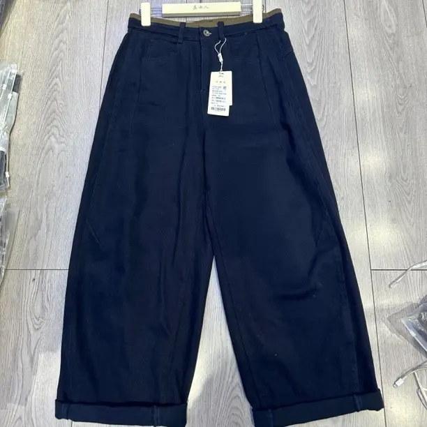 58065高腰显瘦九分藏肉弯刀牛仔裤女秋冬百搭款式