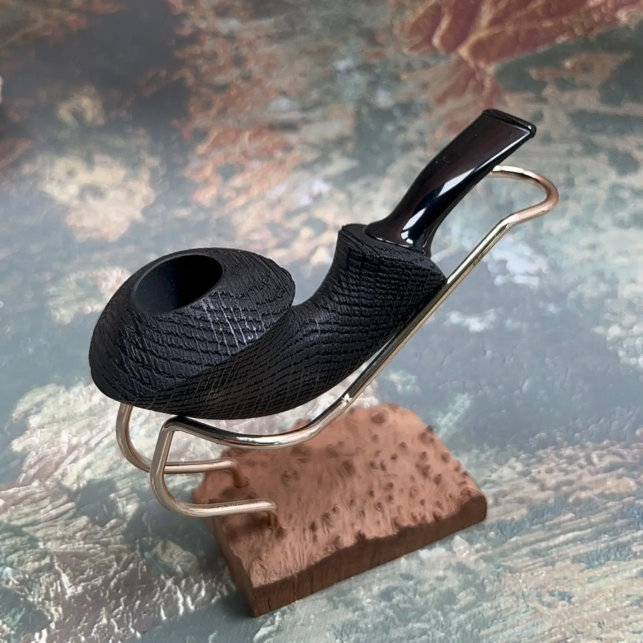 谢尔巴克自由式河豚可连续抽吸橡木化石烟斗