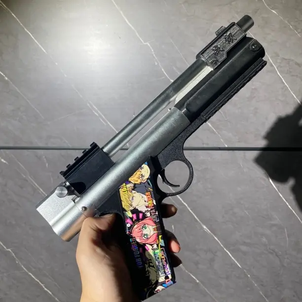 海绵软弹发射器3D打印手动玩具适合男孩玩耍