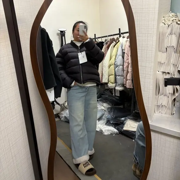 浅色水洗宽松直筒牛仔裤女高腰显瘦百搭休闲阔腿拖地裤秋冬