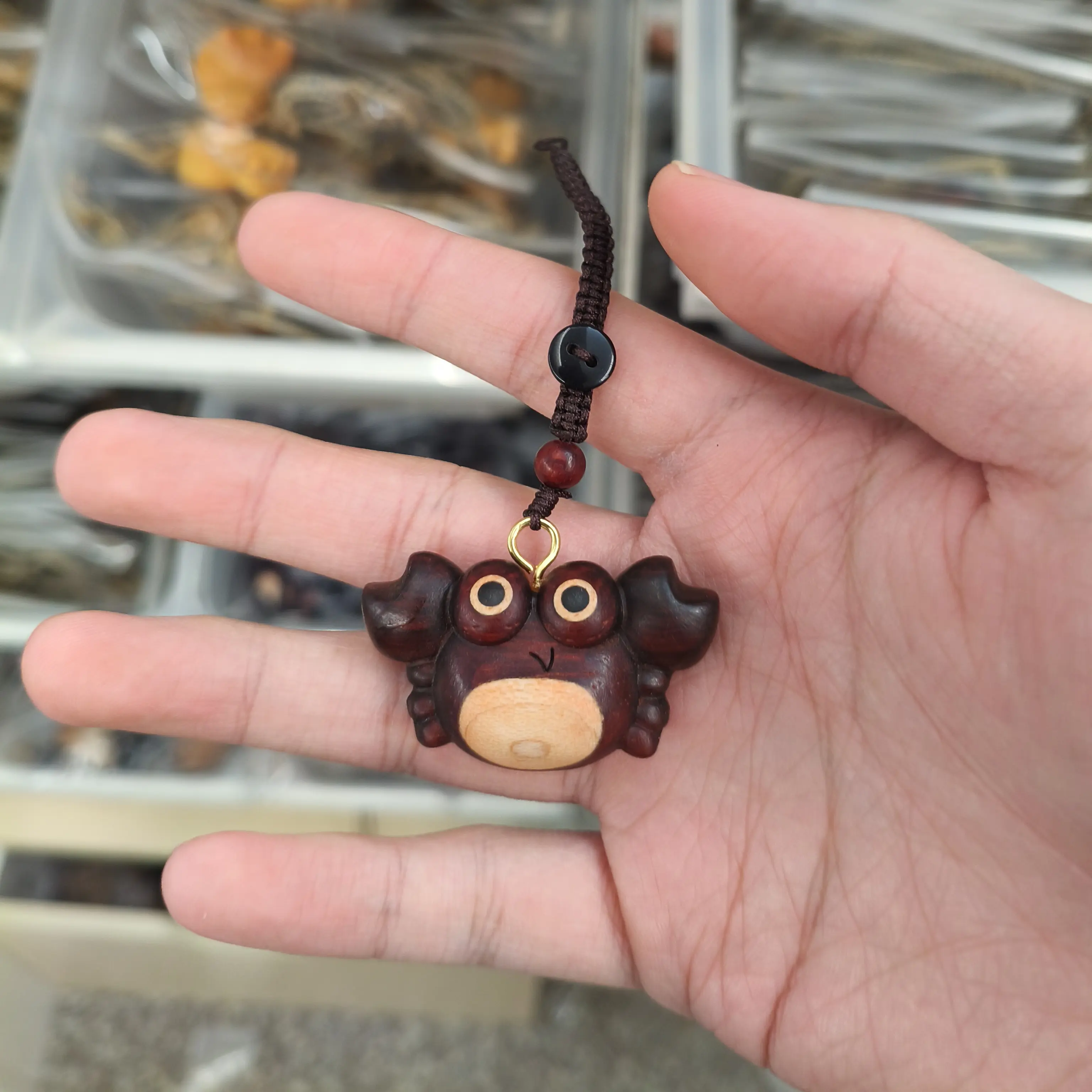 由物喜/螃蟹卡通挂件送礼摆件挂件