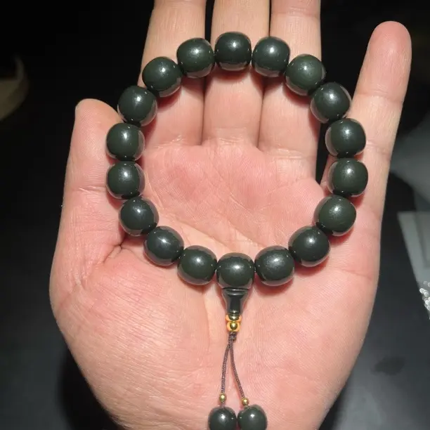 手链 塔青圆珠手工雕刻国风民族风手串