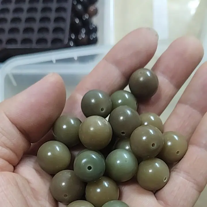 天然菩提根散珠15mm精品非料30颗＋水晶弹力线