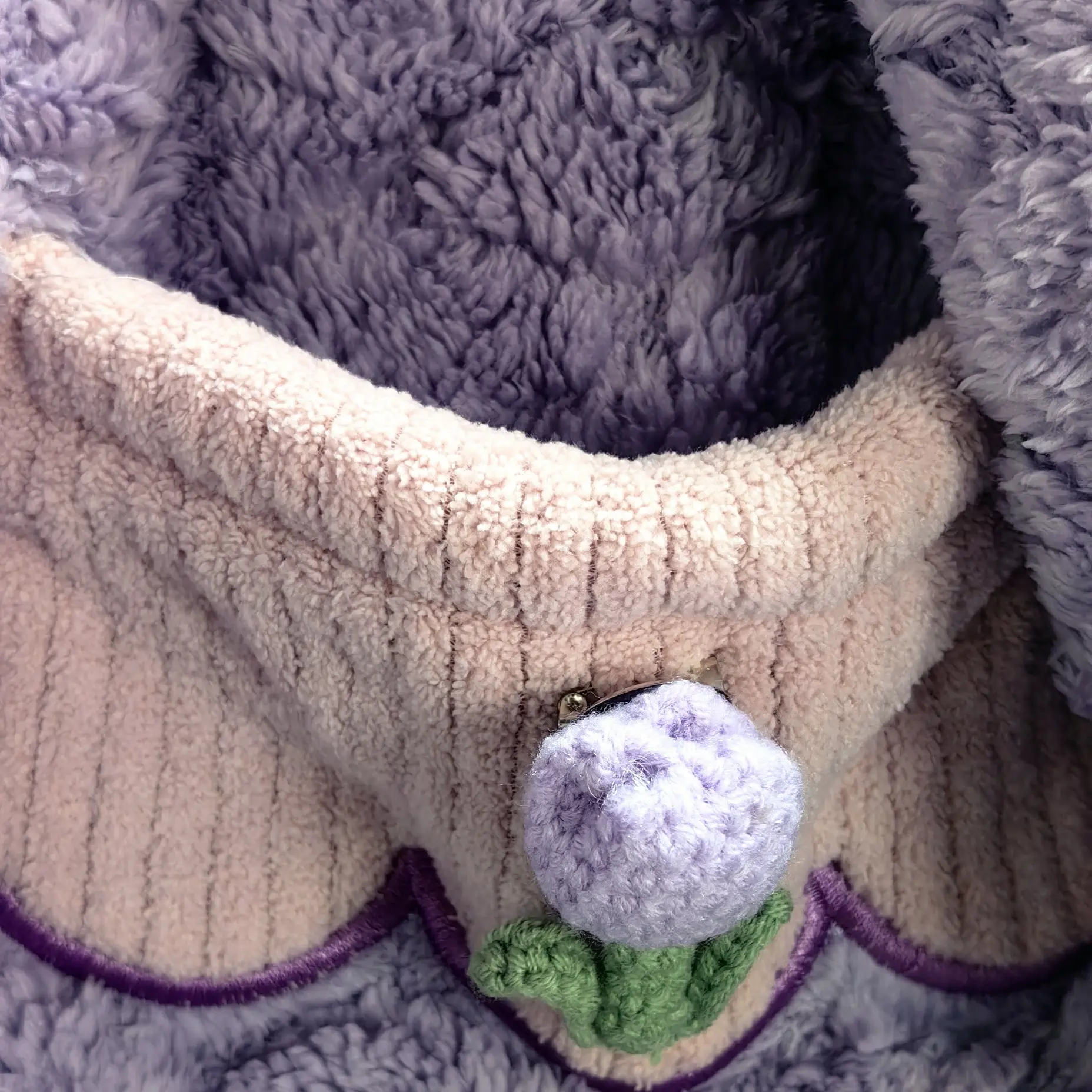 成人家居服套装柔软毛绒双面加绒加厚开衫外套秋冬季保暖