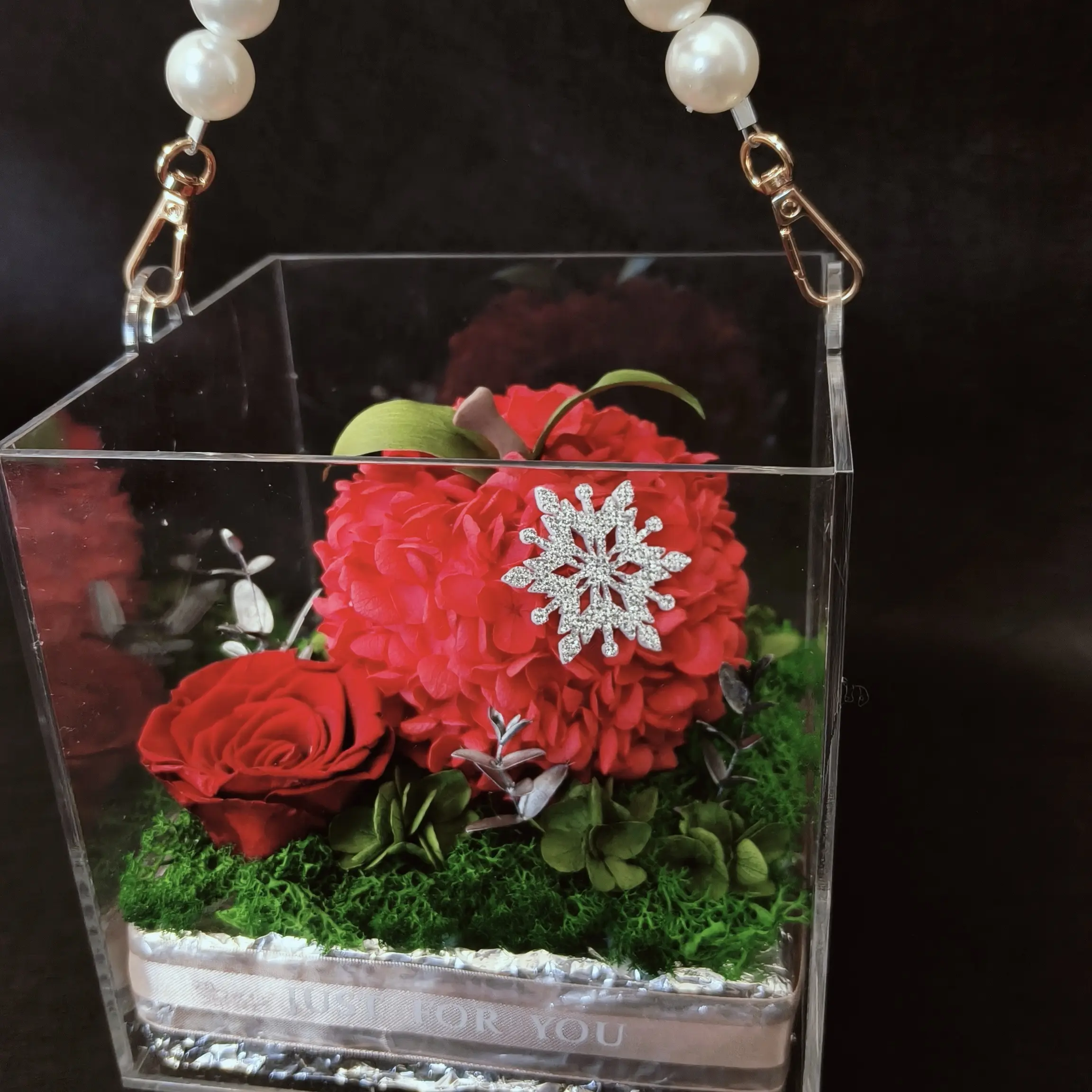 圣诞节永生花平安果礼盒送女朋友送男朋友送闺蜜