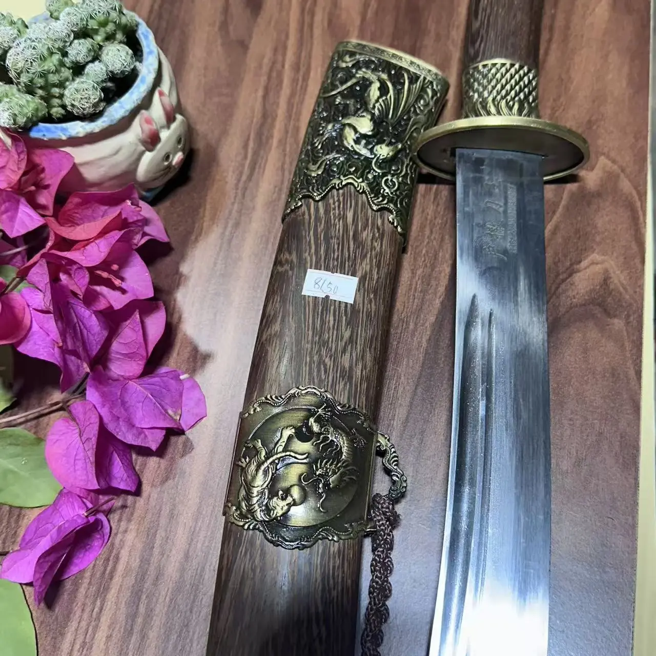 户撒寻刀阁手工锻打弹簧钢户外牛尾刀未开刃冷兵器收藏