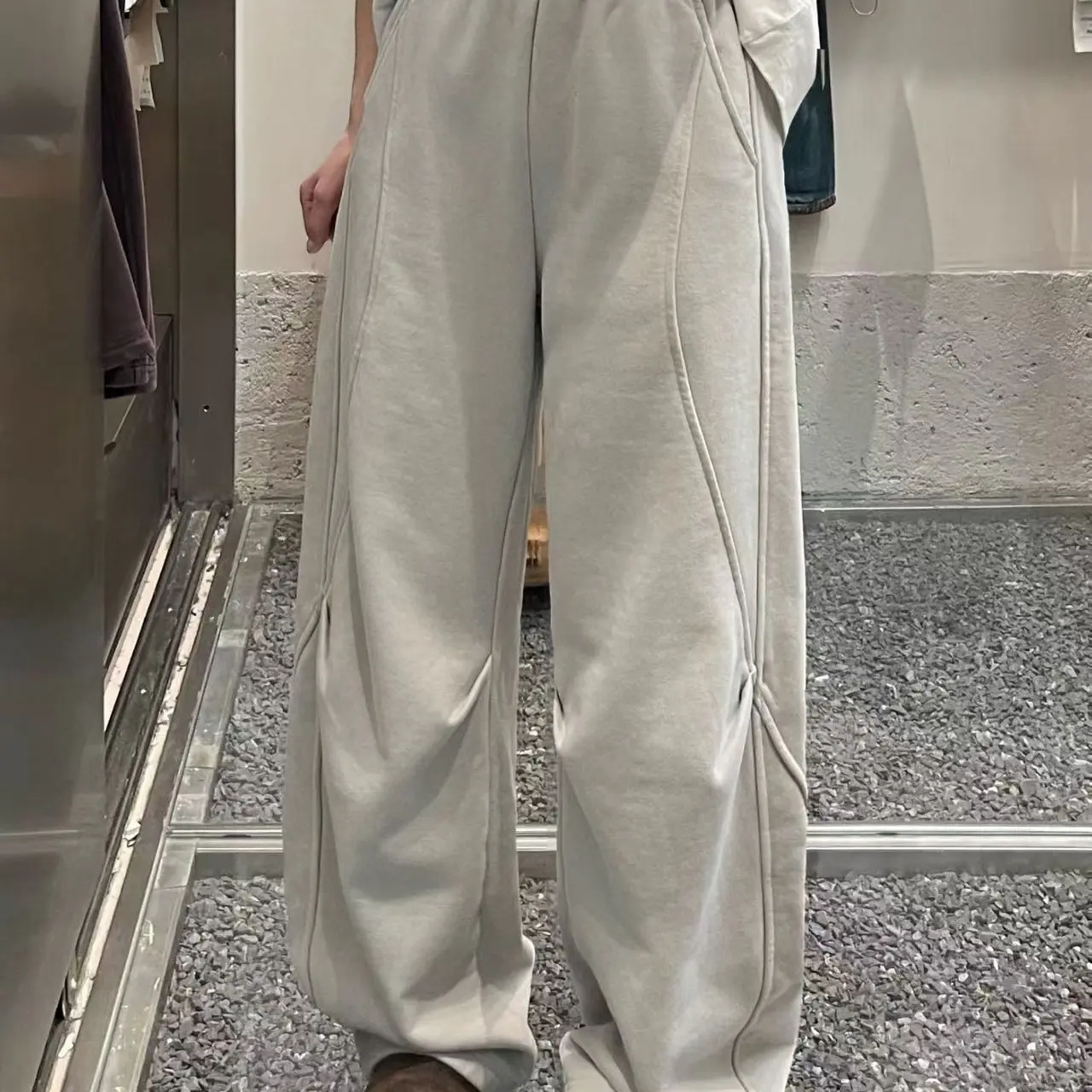 83240冬季加绒加厚卫裤女