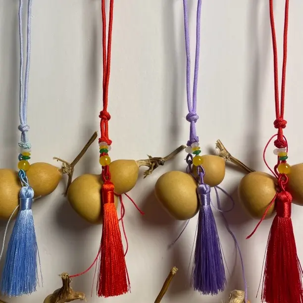 非金属木质婚庆饰品 背包挂饰门把手饰品福禄葫芦