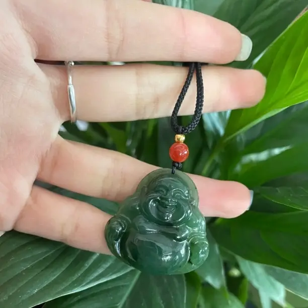 和田玉 弥勒佛吊坠 男女款挂饰