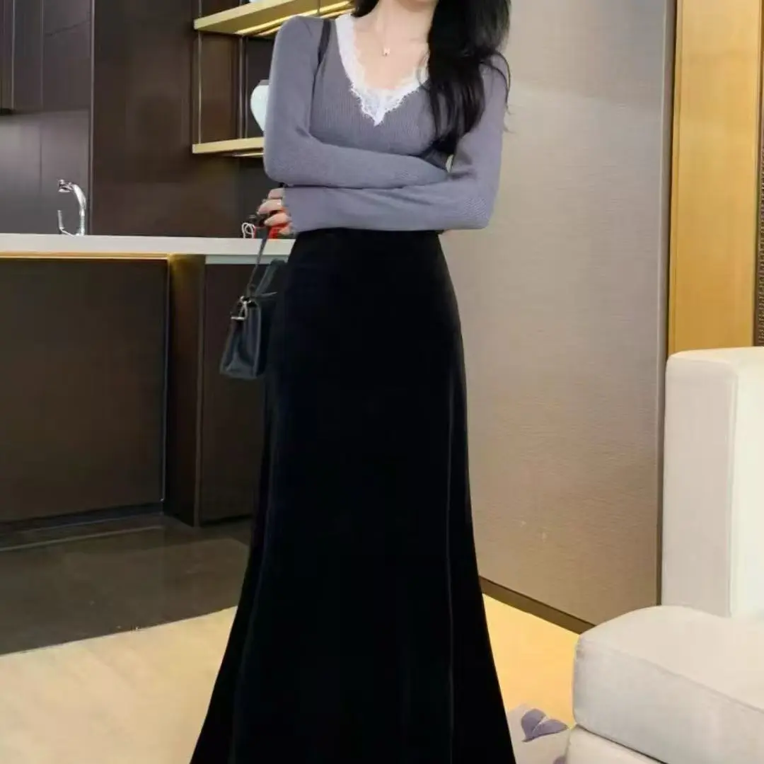 鱼尾裙 秋冬款修身显瘦百搭【主播同款】
