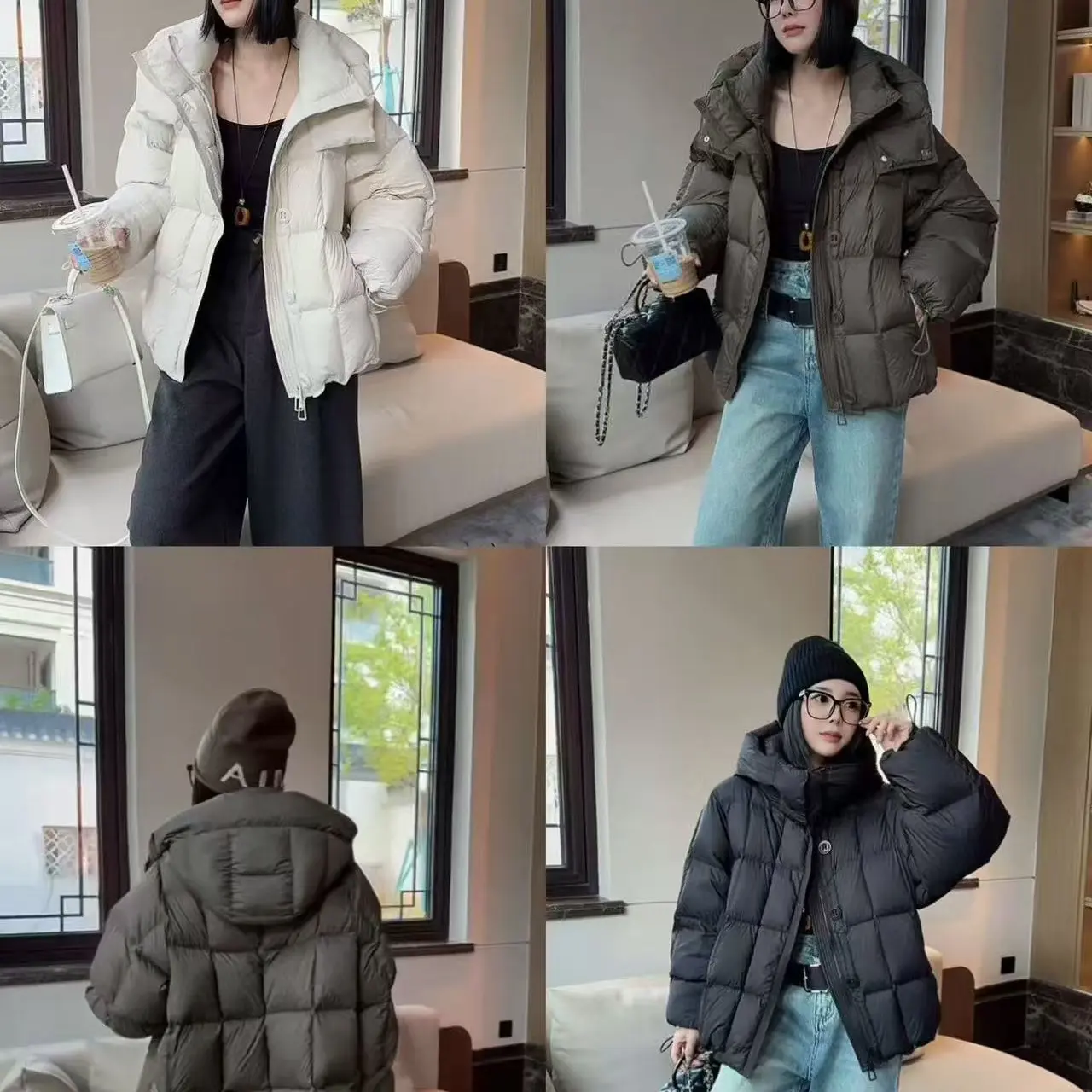 760MG新款韩系连帽鹅绒宽松加厚