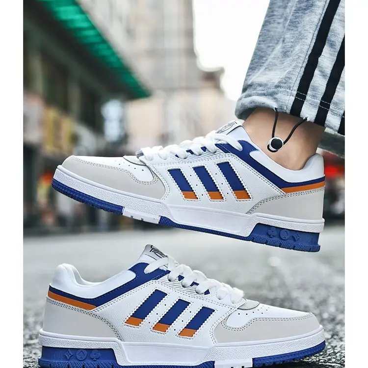 【知岿】莆田YEZZY透气耐磨减震潮流情侣三条杠板鞋运动休闲鞋潮鞋