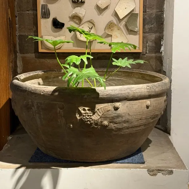 老北京庭院澄泥盆 完美品相