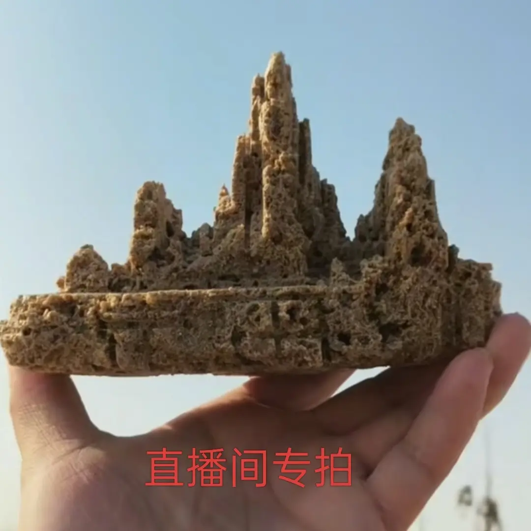 精雕指尖假山微盆景石