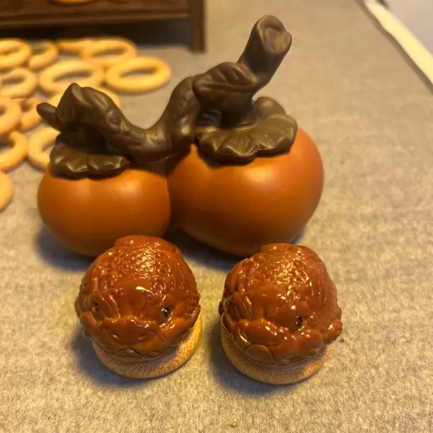 大橄榄核雕刻金蟾手球把件适合手持把玩