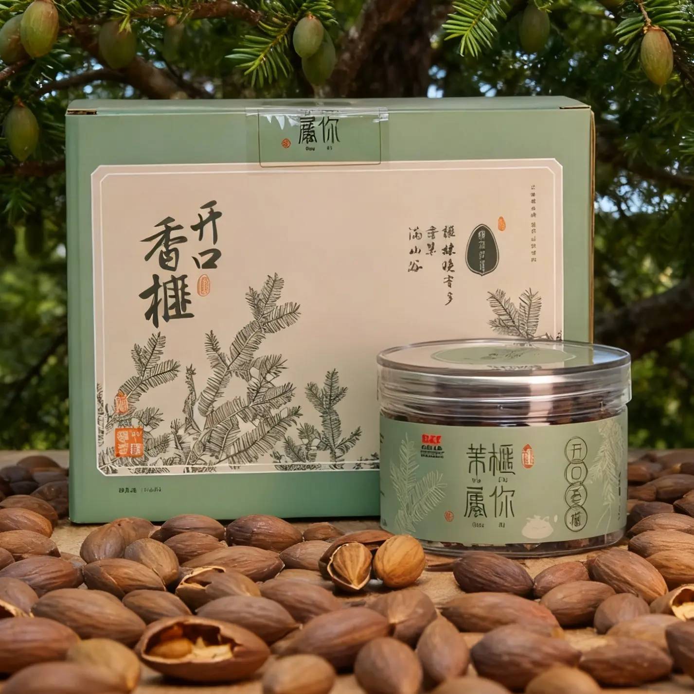 榧你茉属｜开口香榧100克*4罐