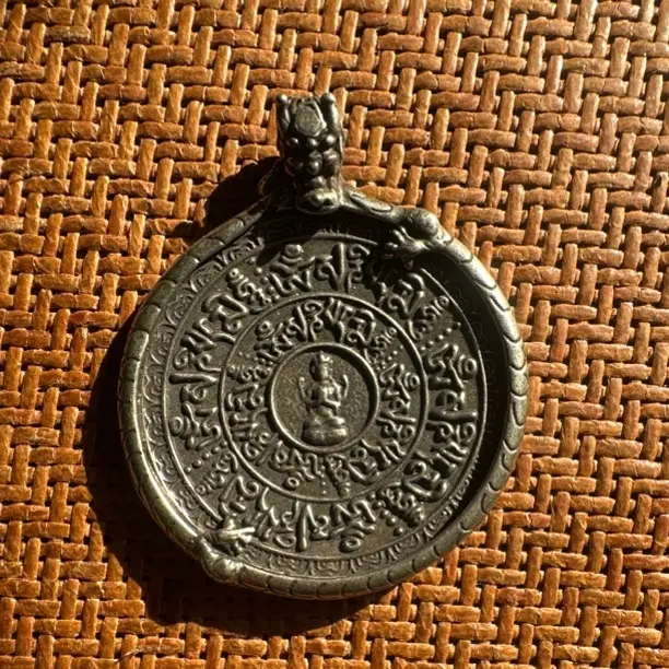 新款铜质九宫八卦牌仿古摆件钥匙扣挂件