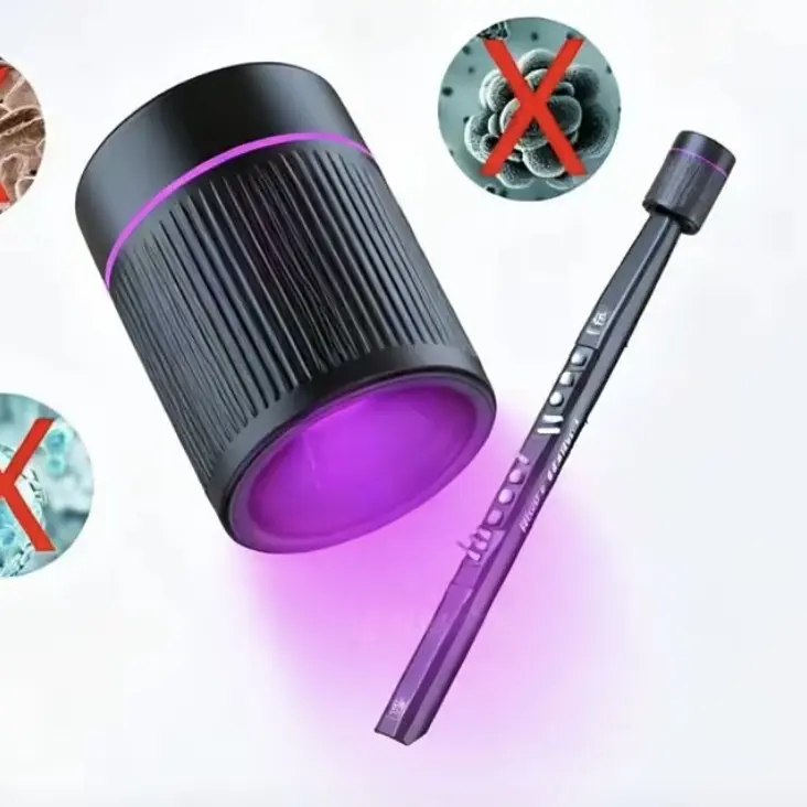 电吹管吹嘴消毒器便携式吹管精灵紫外线消毒器电子管吹嘴专用