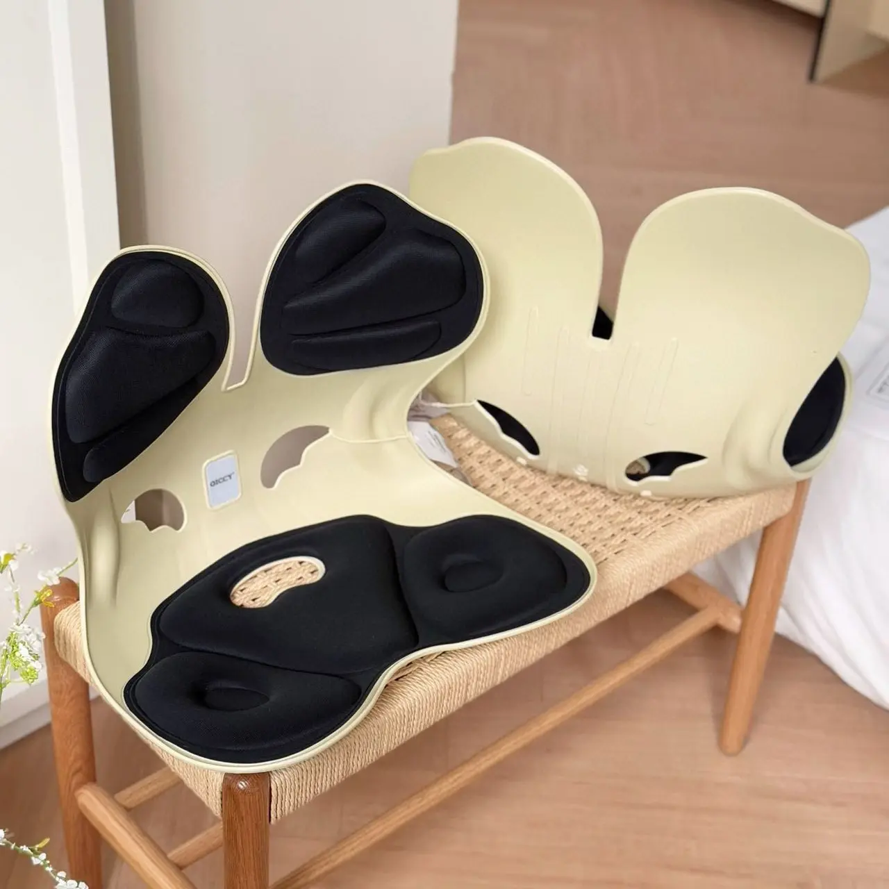 护腰坐垫人体工学腰靠坐姿椅座椅脊椎腰托靠垫一体办公室久坐支撑