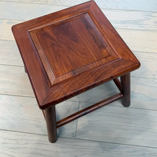 新中式刺猬紫檀实木小方凳矮凳家用客厅换鞋凳