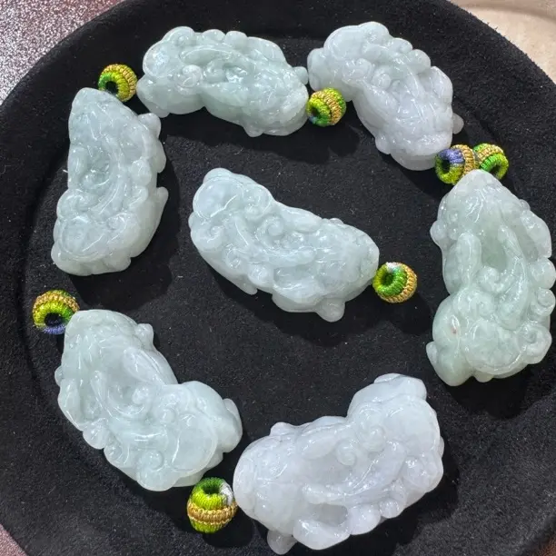 缅甸天然A货翡翠貔貅挂件（多样性发一）