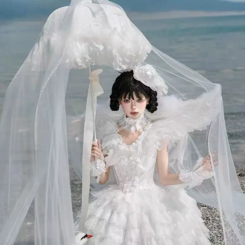 梨夏千堆雪小全套小花嫁Lolita连衣裙jsk吊带原创夏季新款