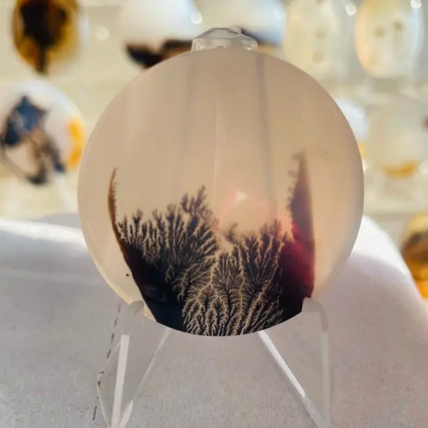 未镶嵌吊坠(不含链)天然海洋玉髓草花吊坠