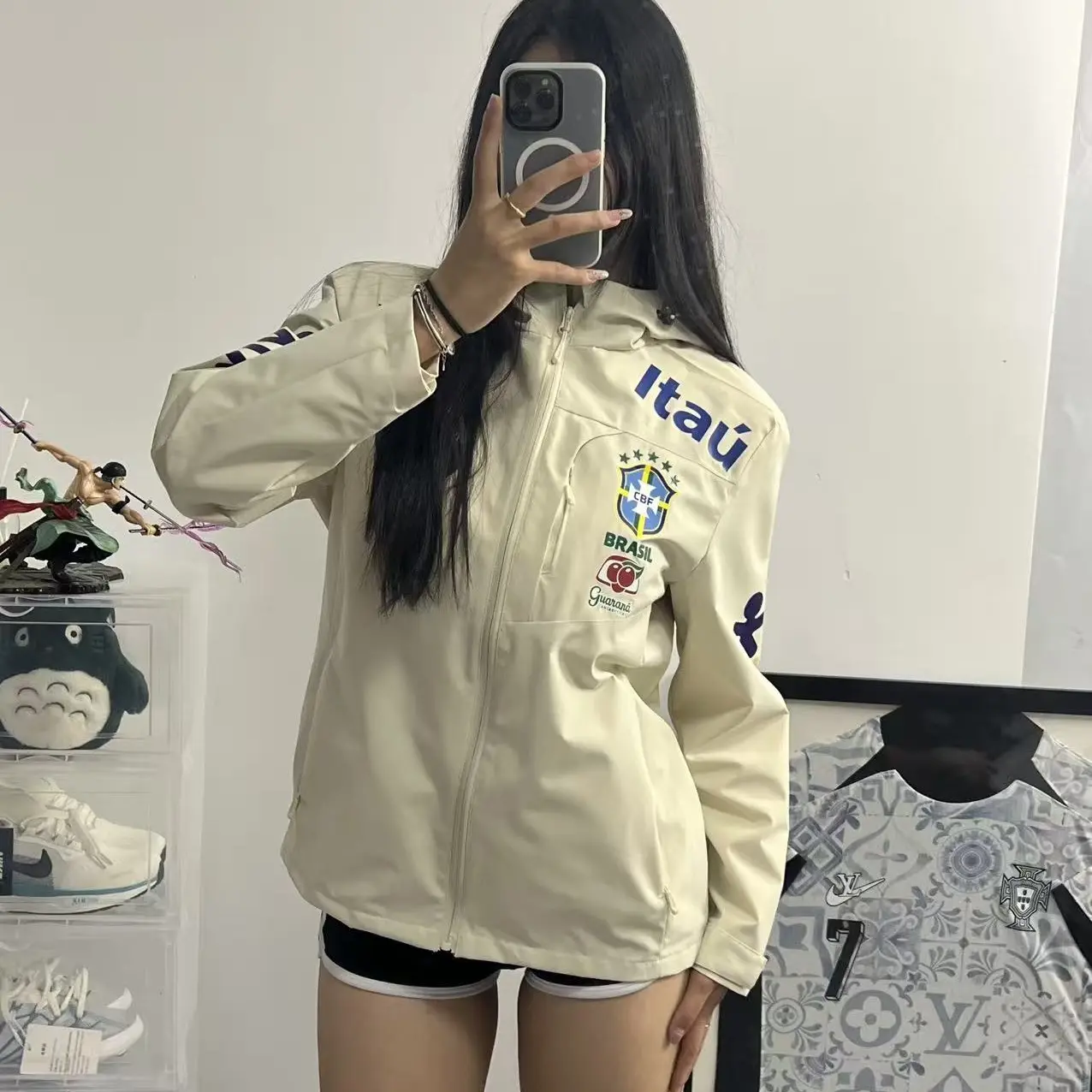 巴西风衣秋冬季防水冲锋衣外套百搭款