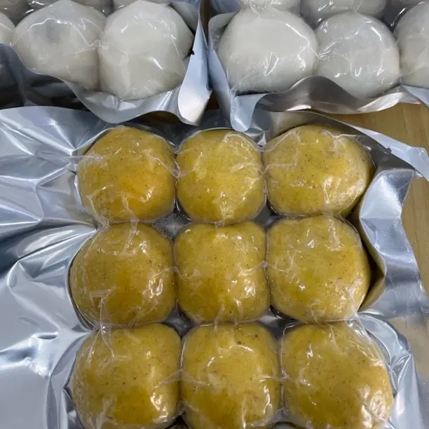 两白一黄东北粘豆包纯江米纯大黄米混装红豆馅苏子叶500g/袋3袋