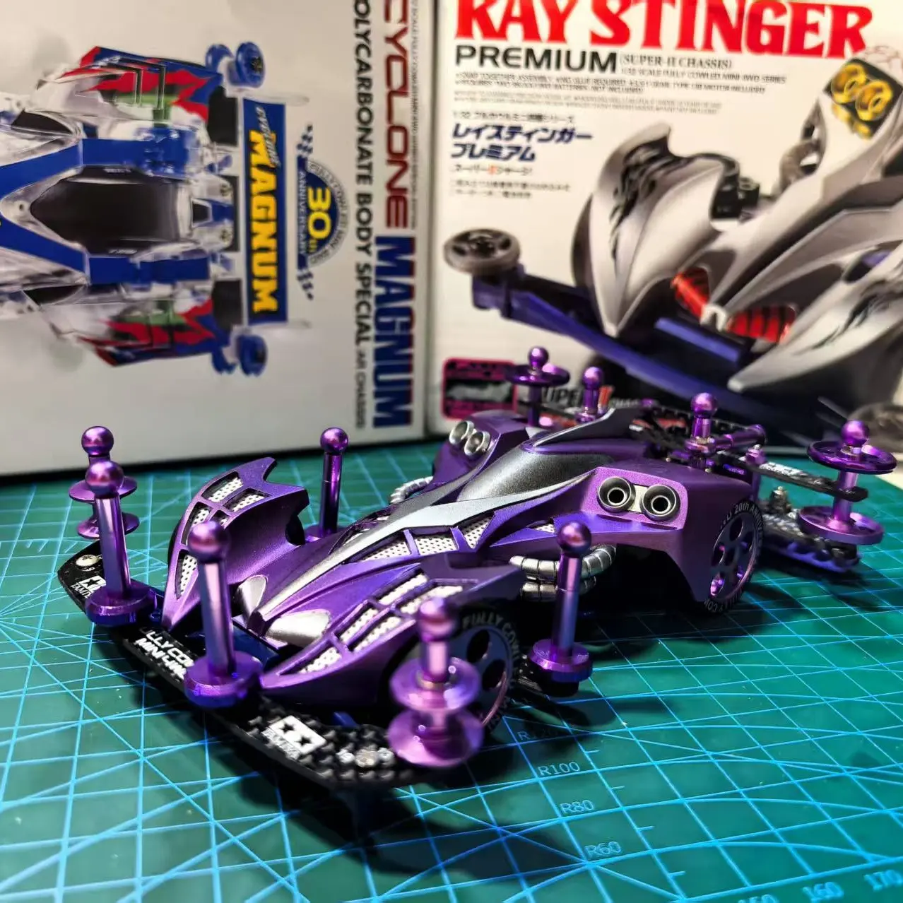 田宫s2 魔鬼司令四驱车 定制喷漆车壳 bmax套件 