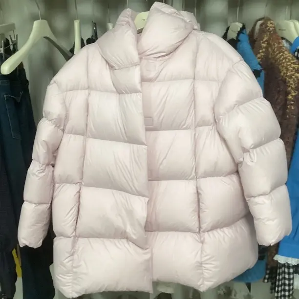 韩系蓬松连帽泡芙女宽松面包服保暖外套冬季时尚百搭