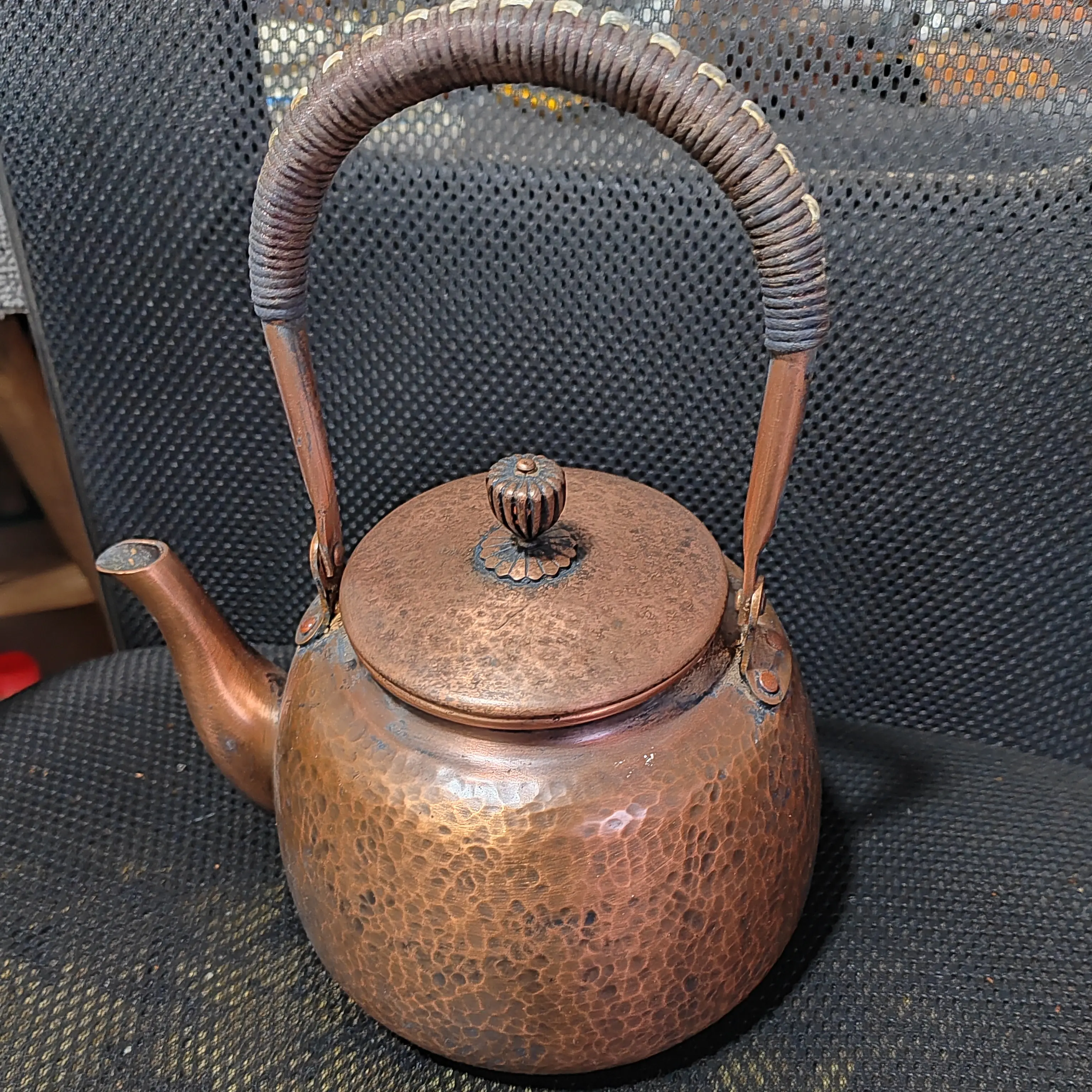 纯紫铜烤色烧水壶 容量750ml