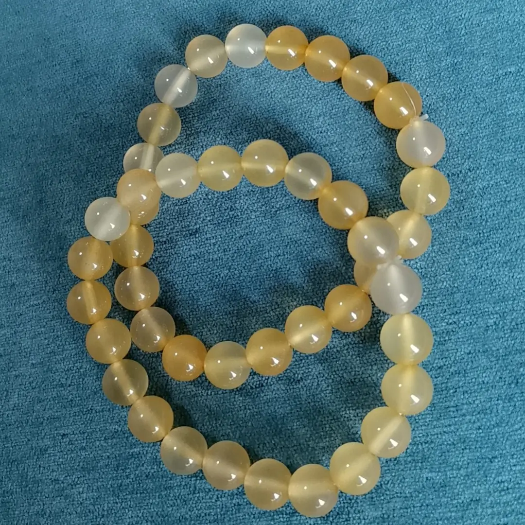 非金属羽毛手链 非金属，原石手串观赏石