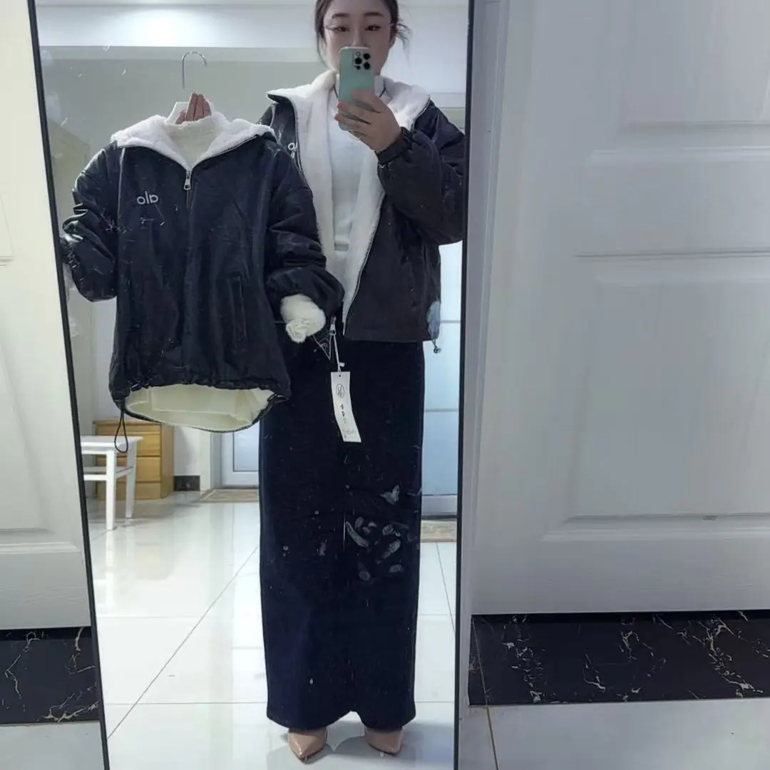 羊羔毛PU皮外套时尚保暖