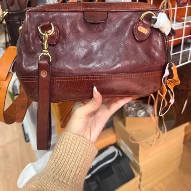 【新品】制道重工水洗牛皮手拎包单肩斜挎包复古做旧风