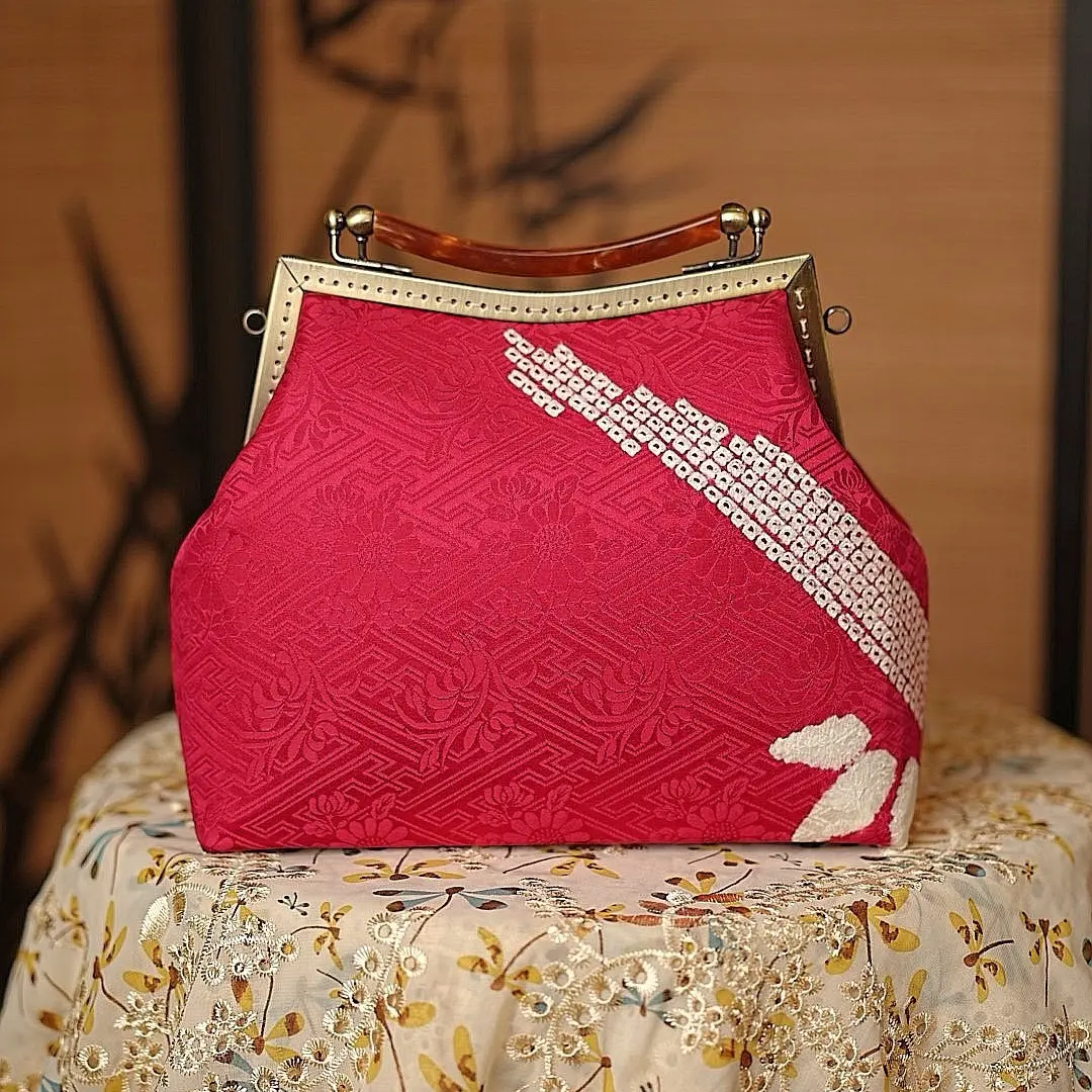 桑蚕丝纯手工孤品包包