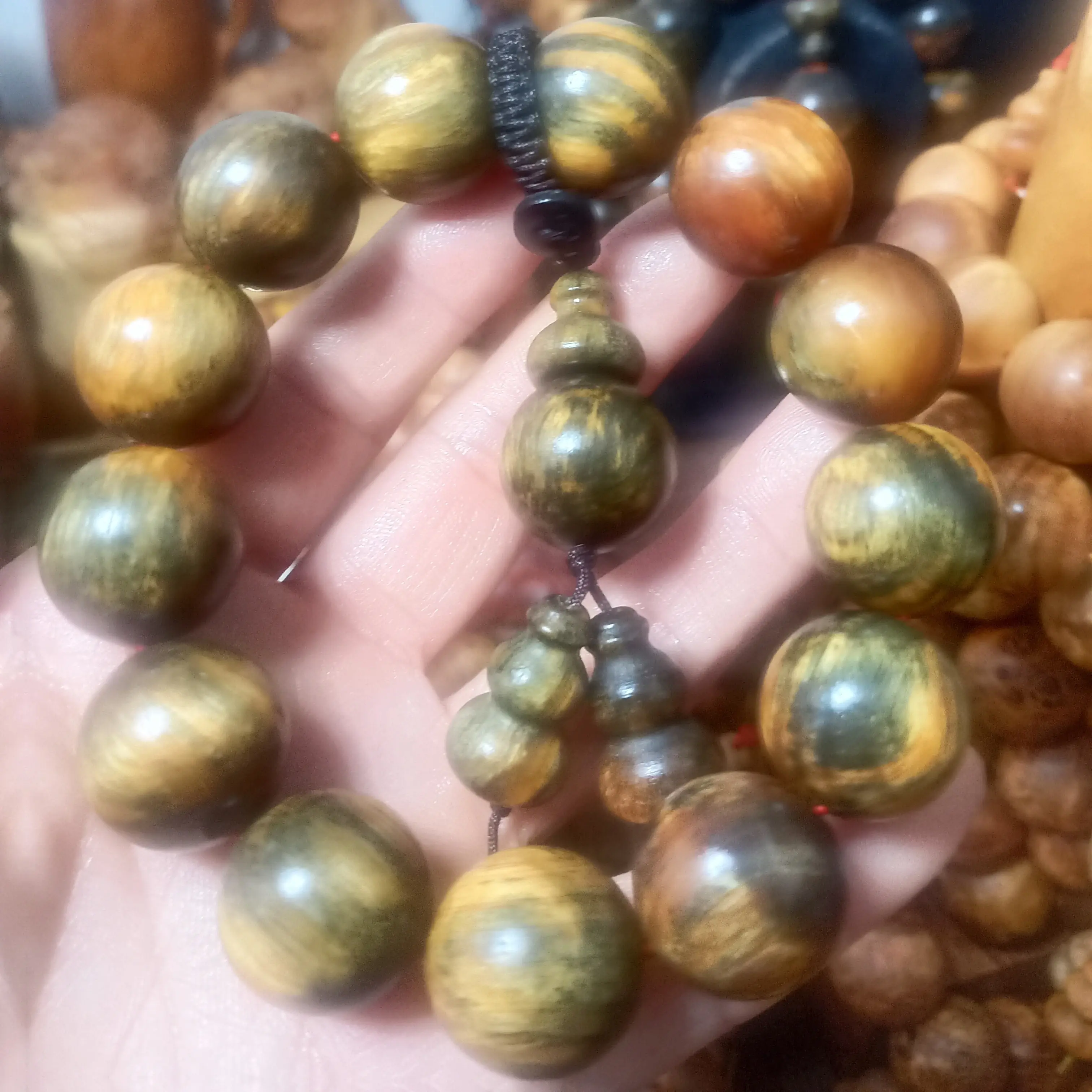 男士款大气精品文玩佛珠盘玩包浆念珠