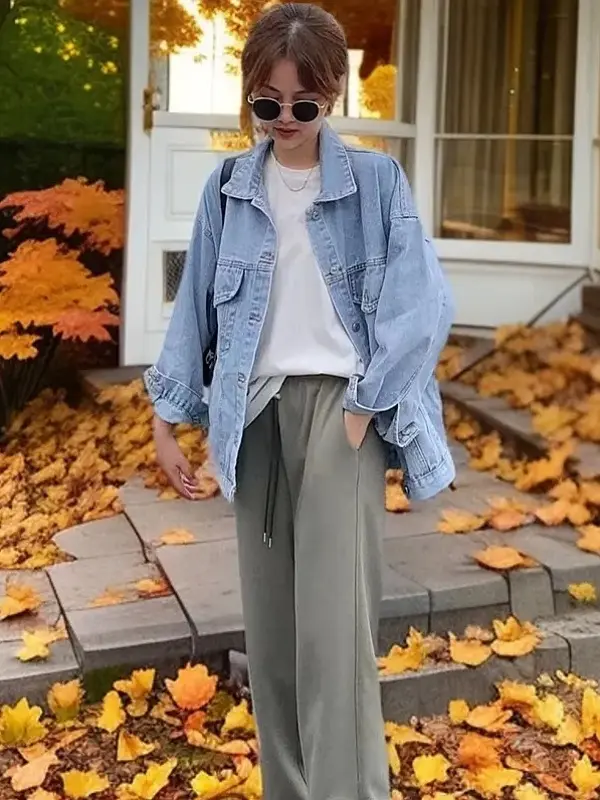 L501菲菲惊喜社T恤上衣百搭韩版休闲裤子时尚宽松