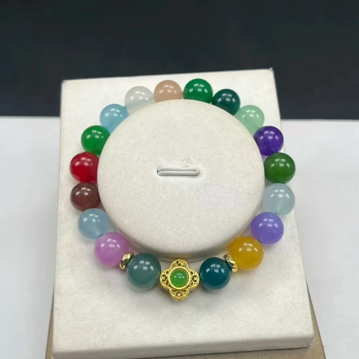 A1050飘花多宝10mm设计手串时尚百搭男女款多样发货其一