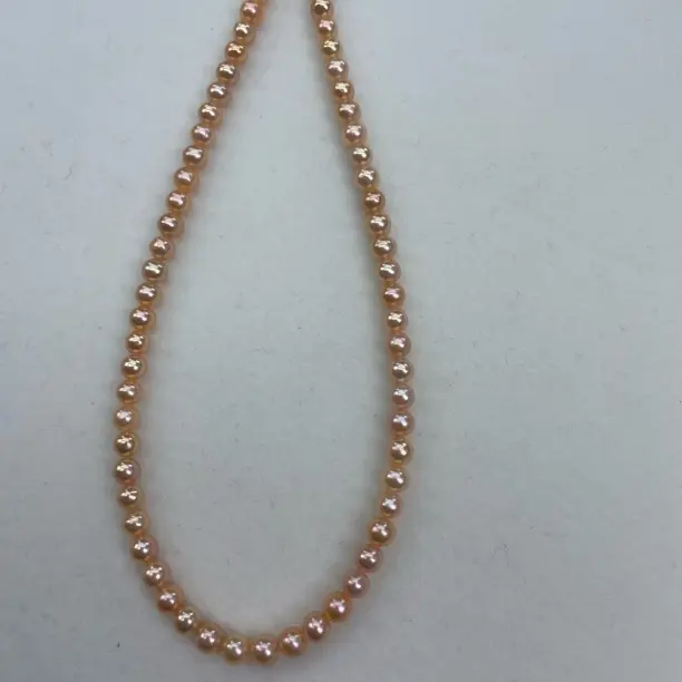 3 - 4mm奶油金极光珍珠炫彩夺目