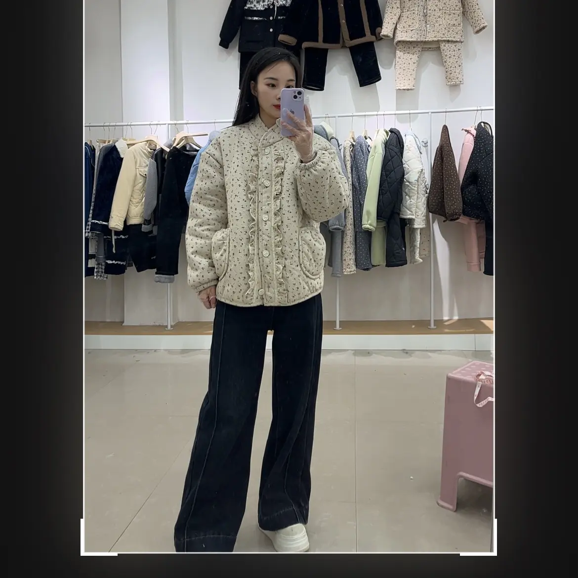 韩系甜美三层加厚家居服套装
