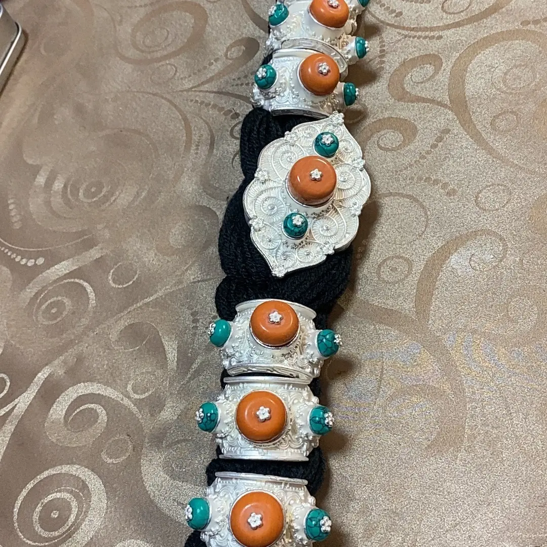 嘉绒民族风头饰精致漂亮，看好了拍不退不换7个一套