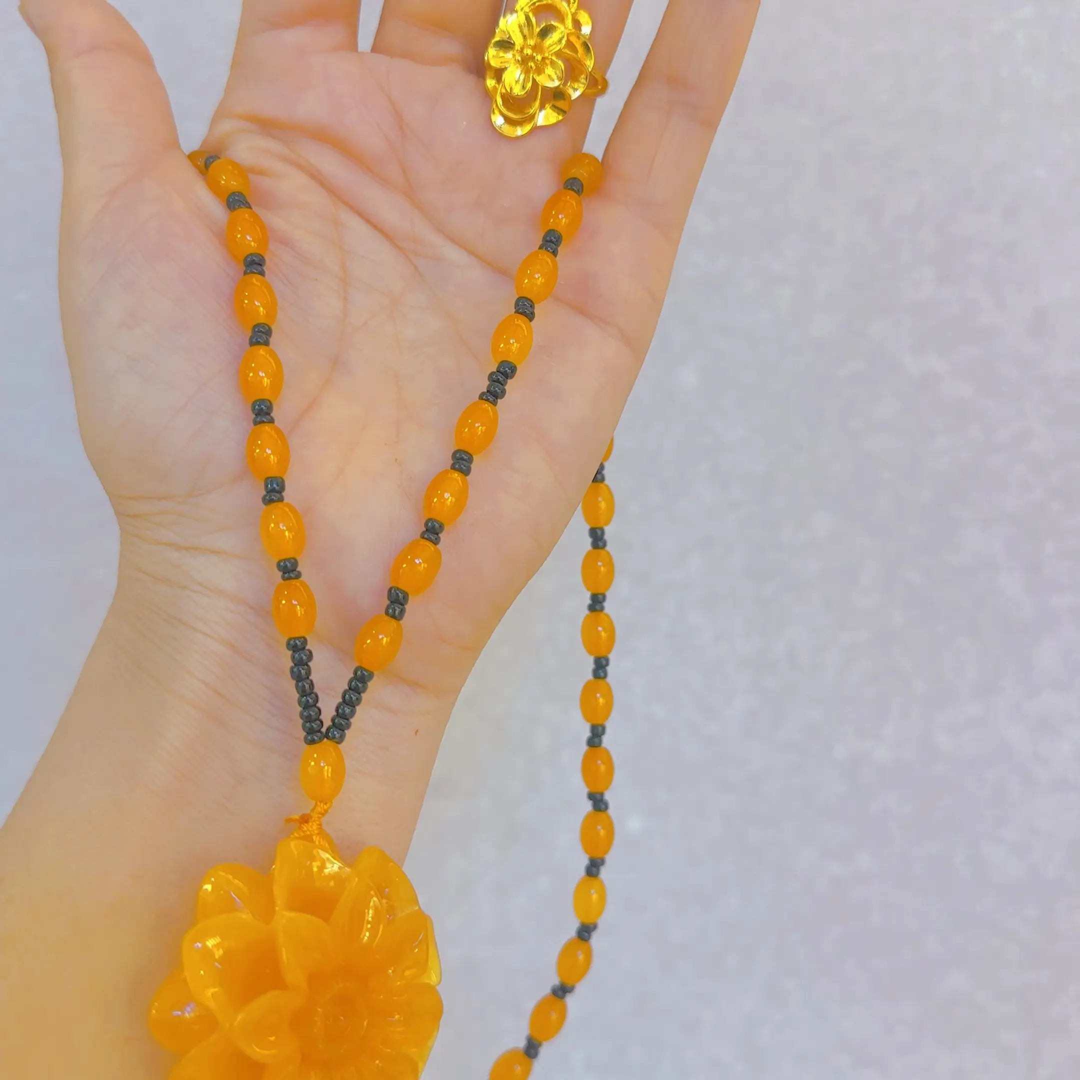 铜合金树脂 铜合金树脂民族风气质百搭时尚秋冬毛衣链配饰