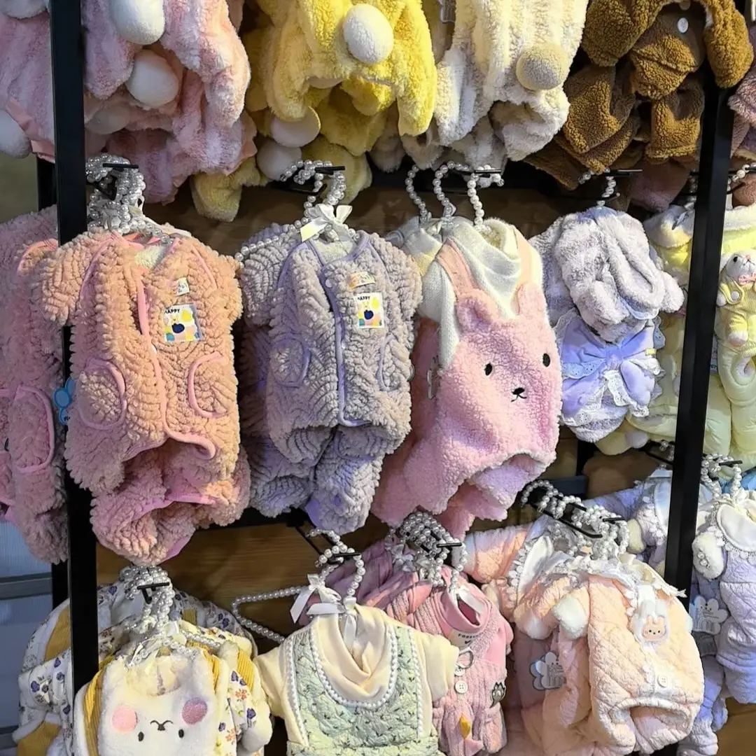 宠物衣服秋冬服饰保暖中小型犬卡通变身装加绒按扣式