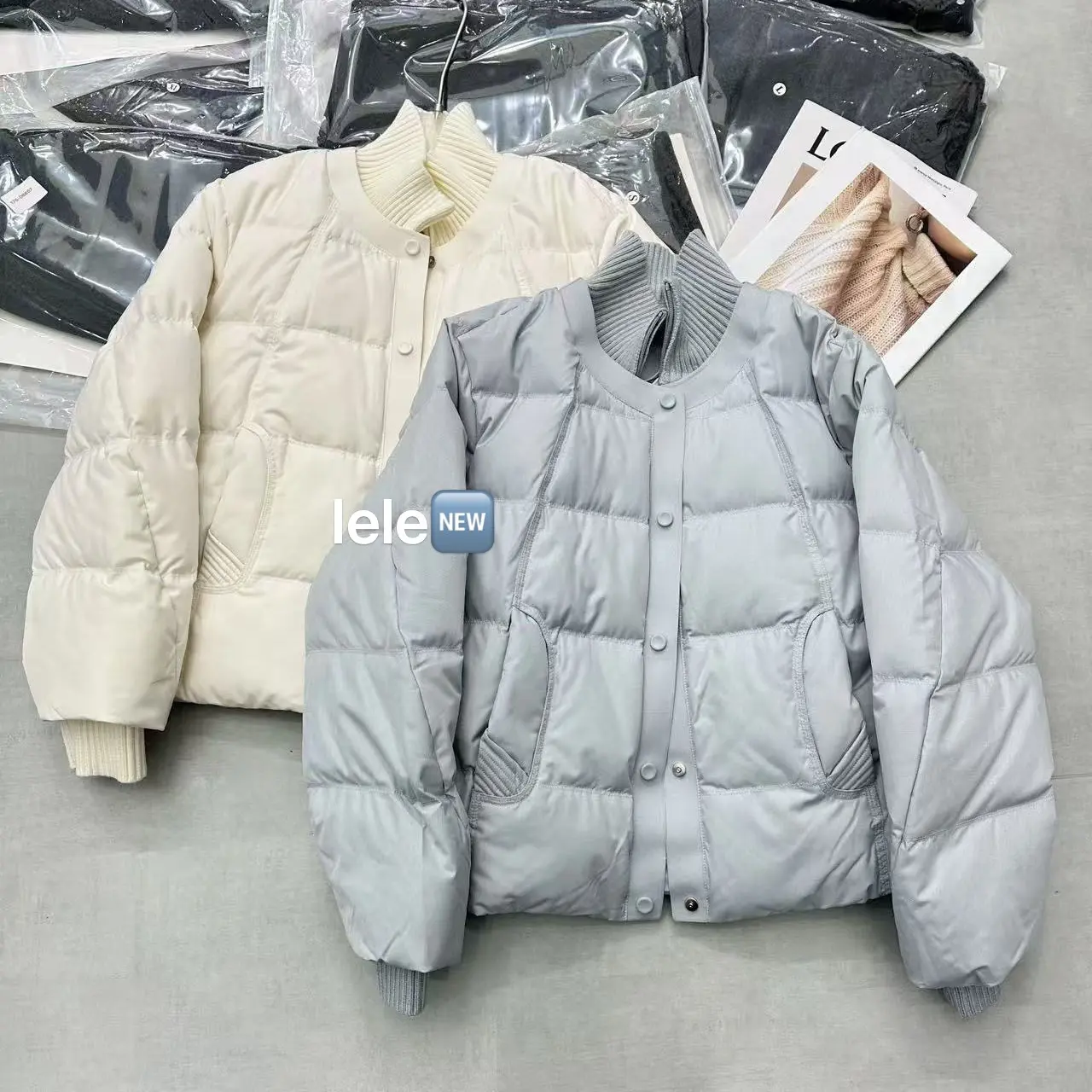 乐乐小铺-立领短款外套